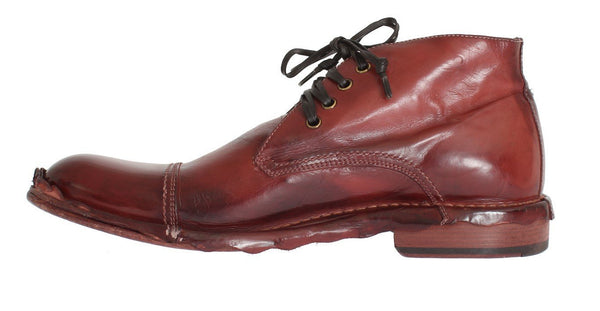 Bordeaux Leather Ankle Chukka Boots