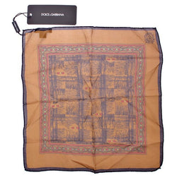 Brown Silk Handkerchief