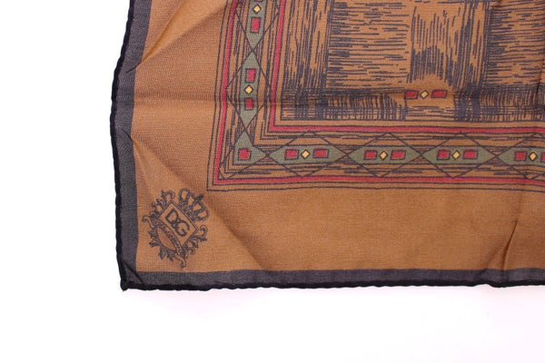 Brown Silk Handkerchief