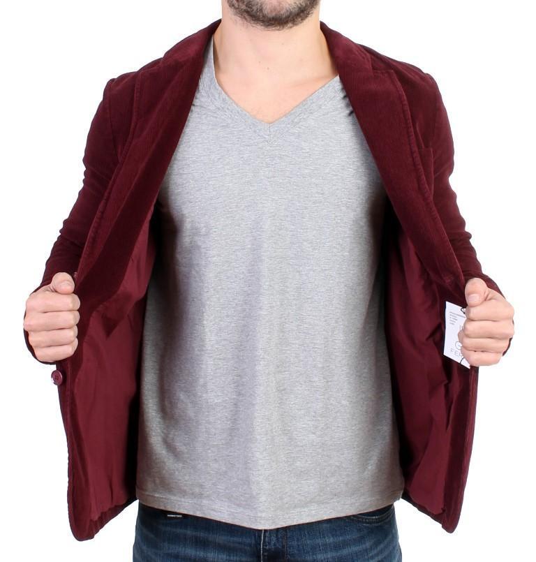 Bordeaux Cotton Corduroy Blazer