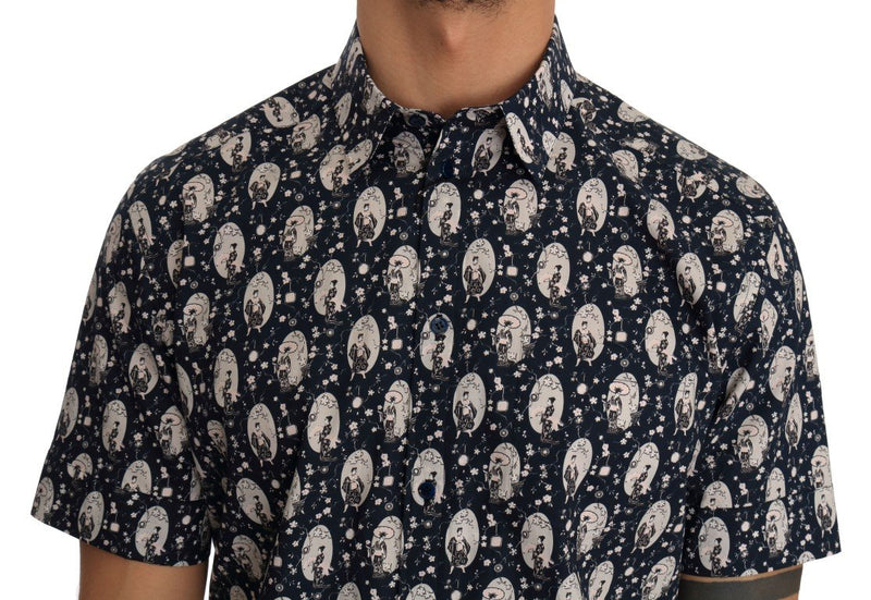 Blue Cotton GOLD Slim Fit Shirt
