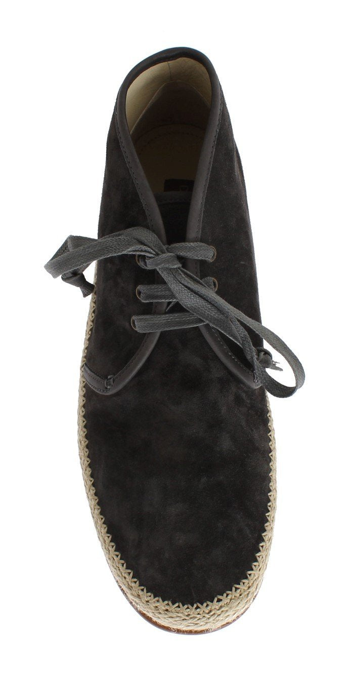 Gray Suede Corrida Chukka Ankle Boots
