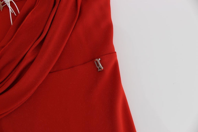 Red a-line dress