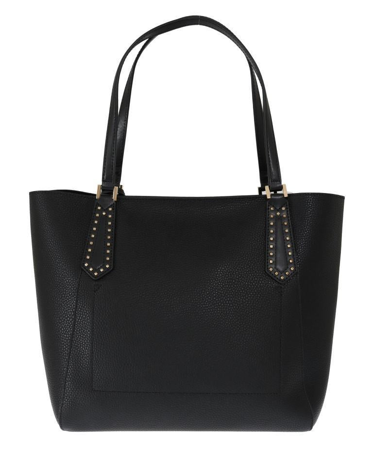 Black KIMBERLY Leather Tote Bag