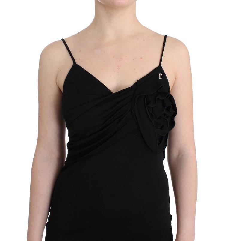 Black Cocktail Dress Camisole Sphaghetti Strap Black Dress