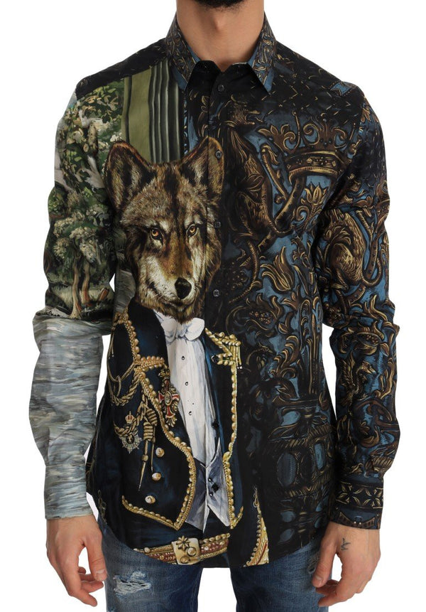 Multicolor Silk Slim Fit Shirt