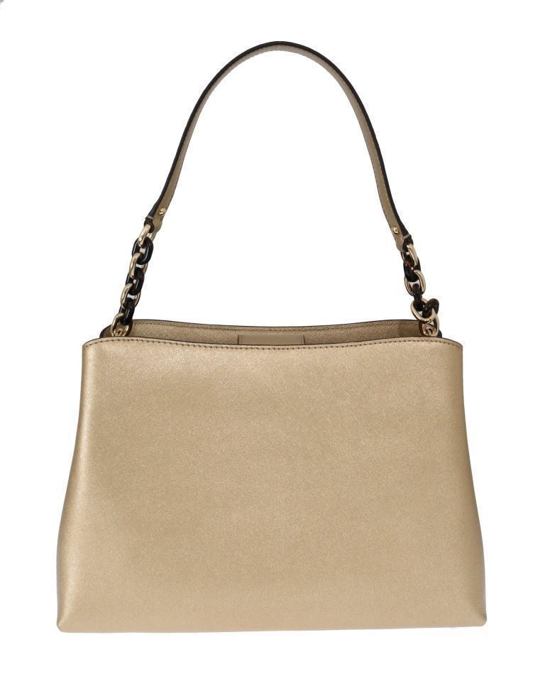 Gold SOFIA Leather Satchel Bag