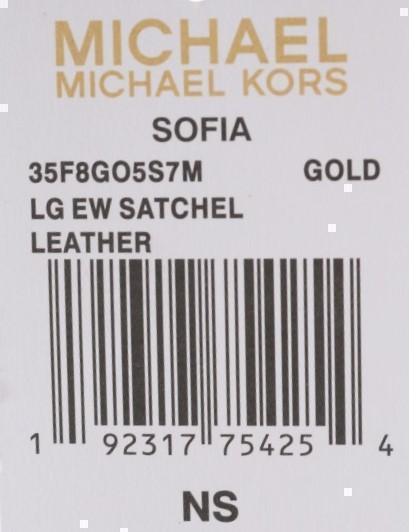 Gold SOFIA Leather Satchel Bag