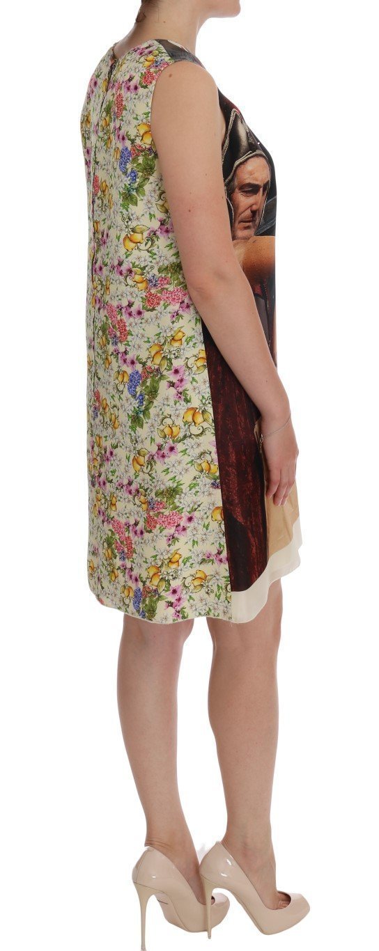 Multicolor SANREMO Shift Silk Dress