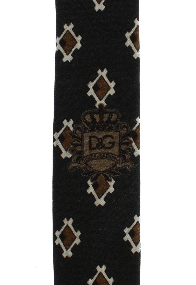 Green Baroque Cotton Silk Skinny Slim Tie