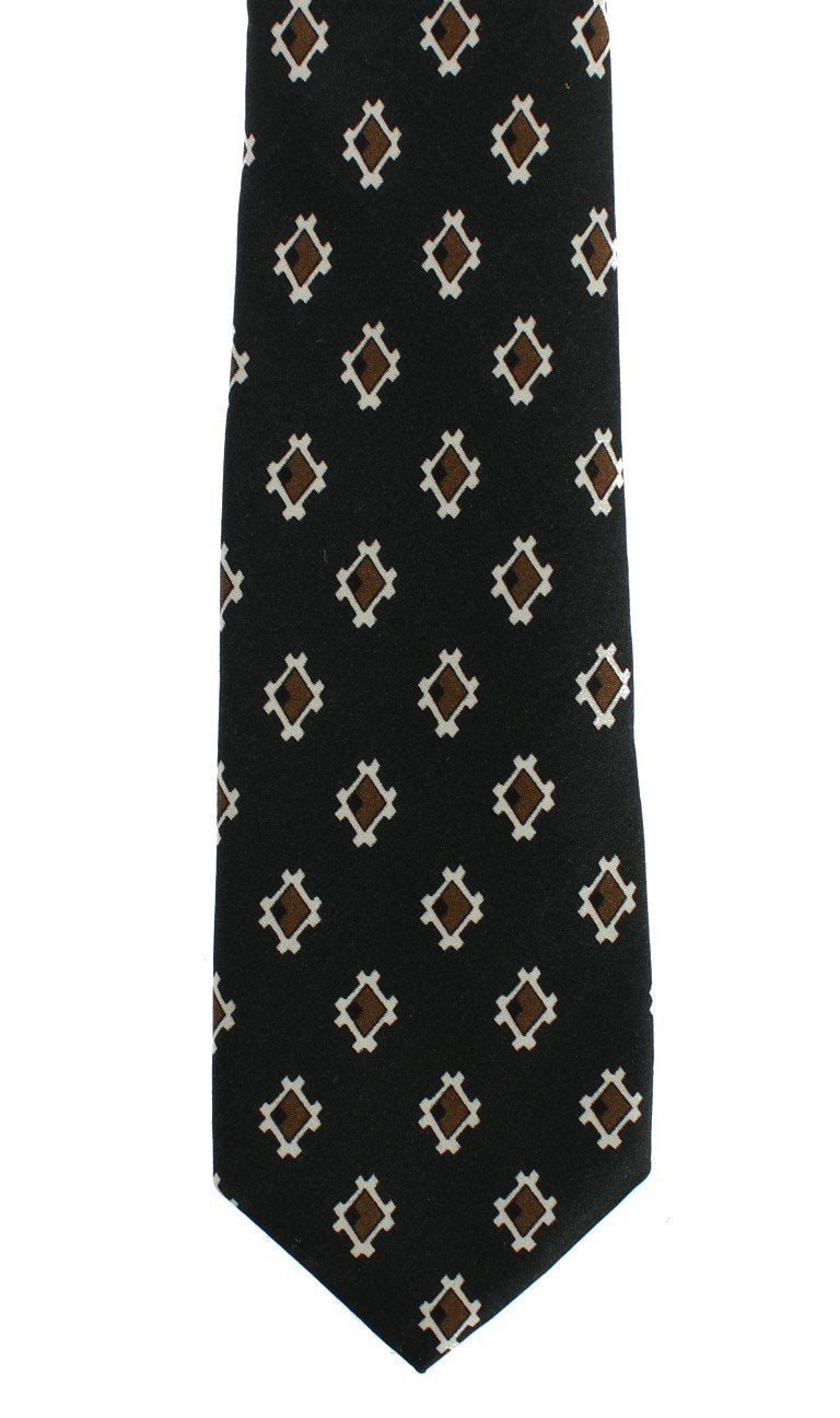 Green Baroque Cotton Silk Skinny Slim Tie