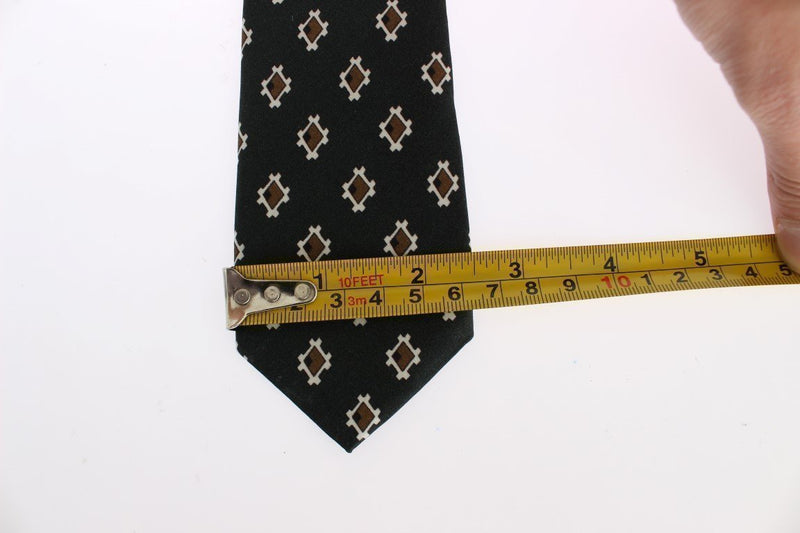 Green Baroque Cotton Silk Skinny Slim Tie