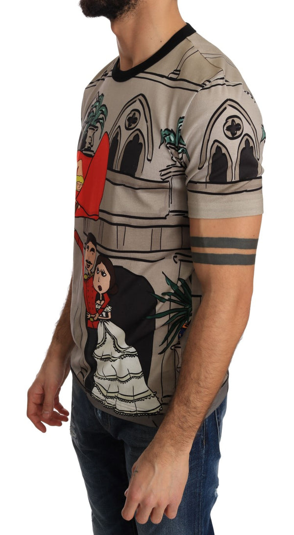 Multicolor Cotton Crewneck T-Shirt