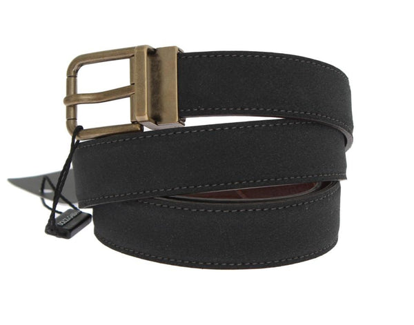 Black Brown Leather Belt