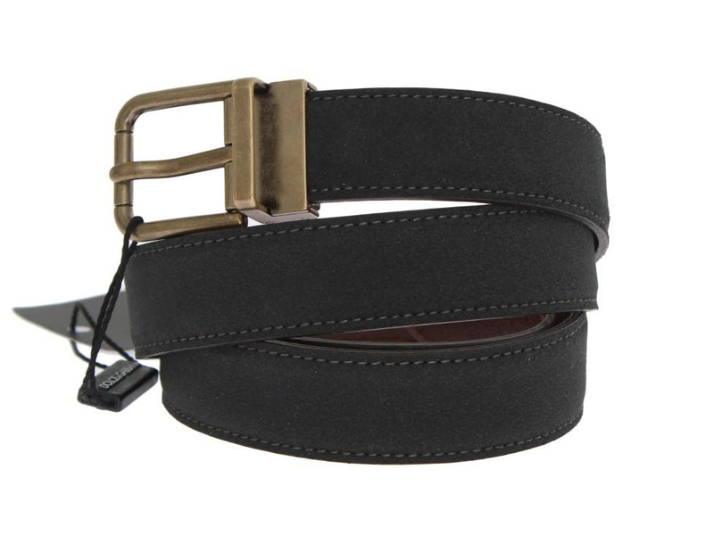 Black Brown Leather Belt