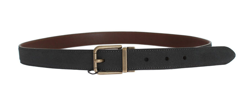 Black Brown Leather Belt