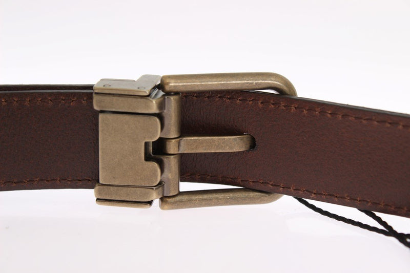 Black Brown Leather Belt