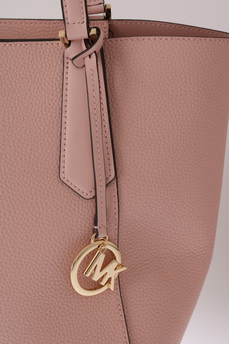 Pink KIMBERLY Leather Tote Bag