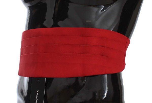 Red Wide Belt Silk Cummerbund