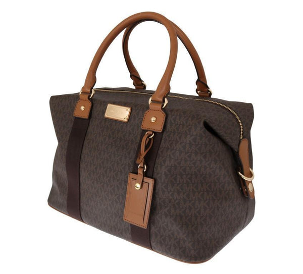 Brown TRAVEL Canvas Weekendbag