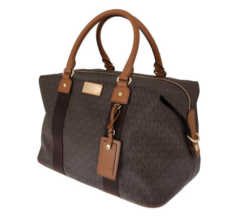Brown TRAVEL Canvas Weekendbag