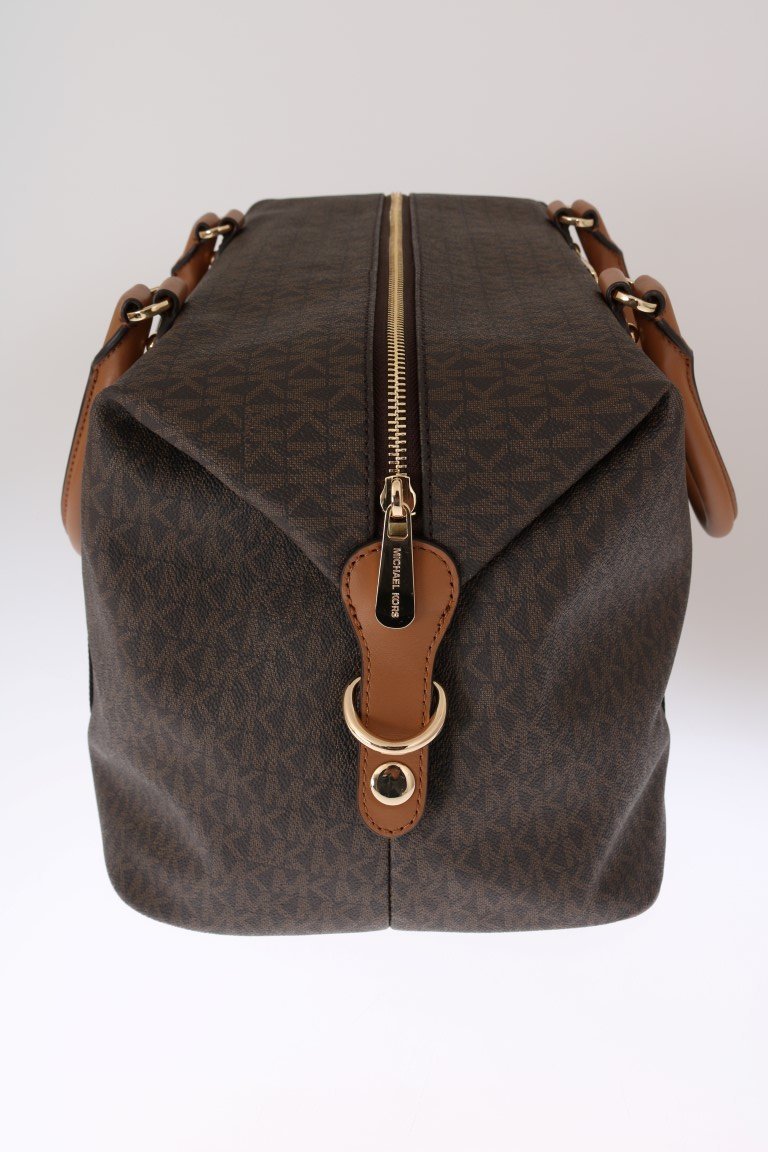 Brown TRAVEL Canvas Weekendbag
