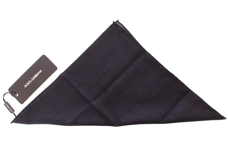 Blue Silk Handkerchief