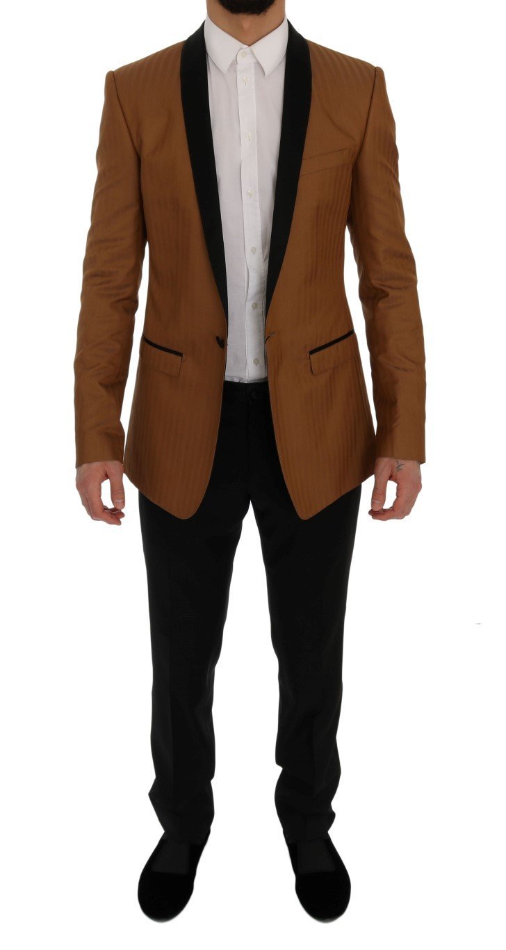 Yellow Black GOLD Slim Fit One Button Suit