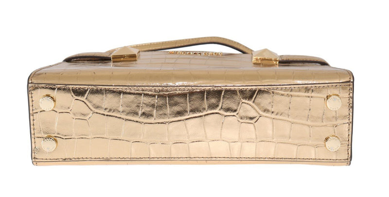 Gold KARLA Leather Satchel Bag