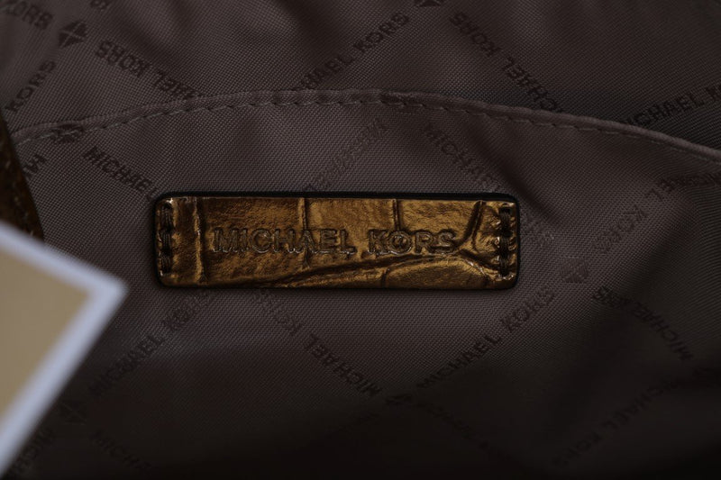Gold KARLA Leather Satchel Bag