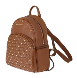 Brown ABBEY Studded Backpack
