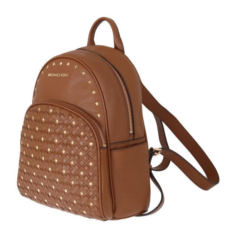 Brown ABBEY Studded Backpack