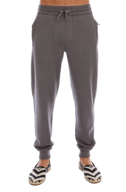 Gray Cashmere Gym Sport Pants