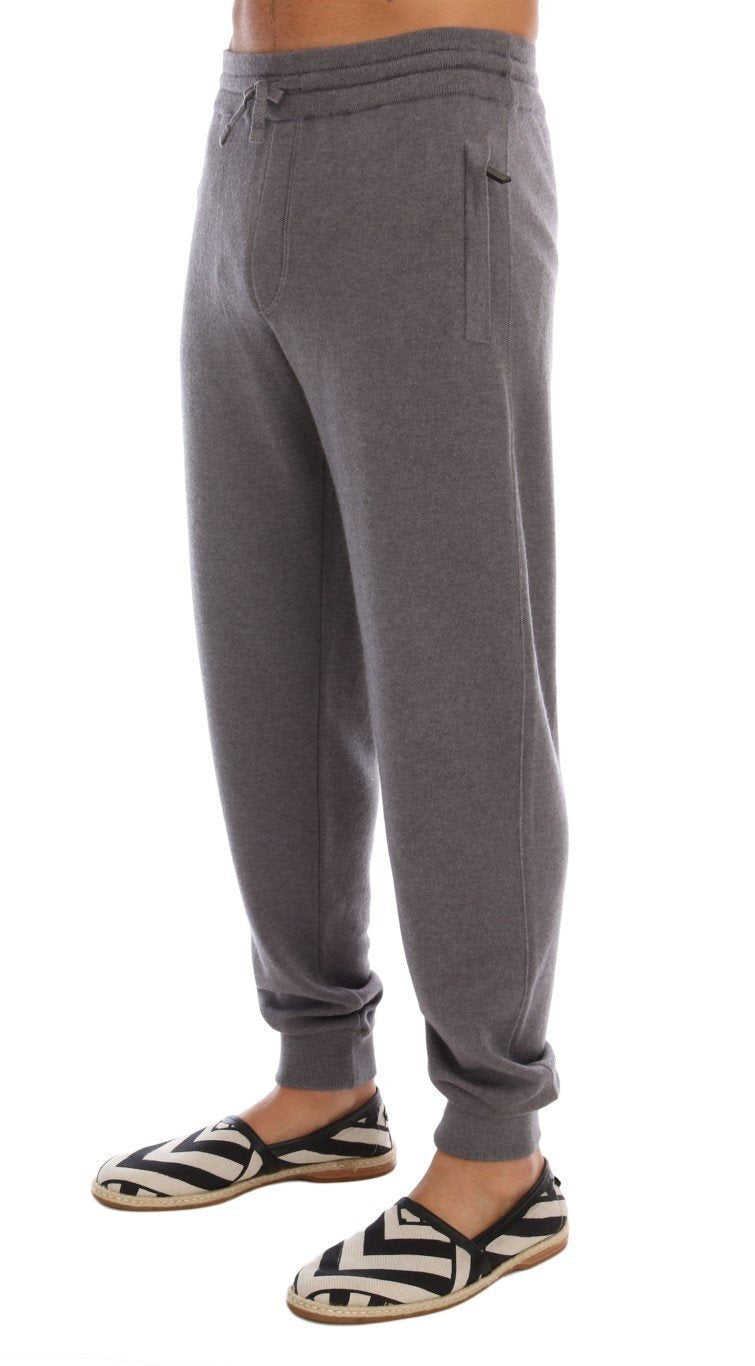 Gray Cashmere Gym Sport Pants