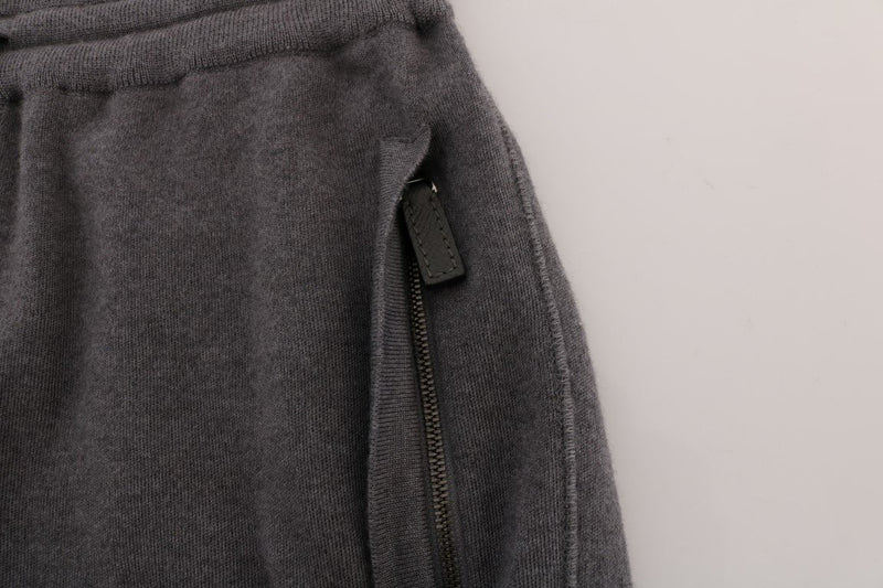 Gray Cashmere Gym Sport Pants