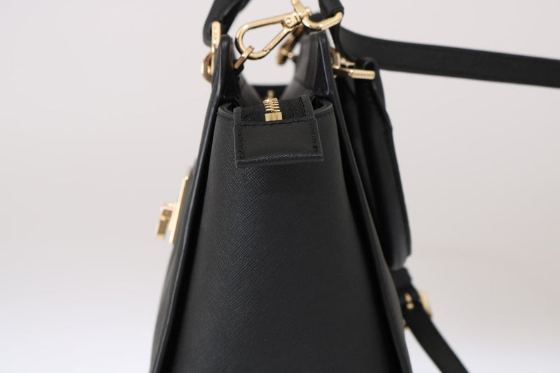 Black TINA Leather Satchel Bag