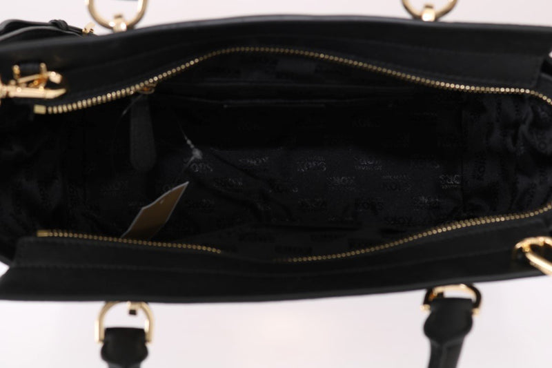 Black TINA Leather Satchel Bag