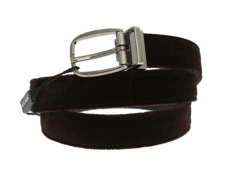 Brown Velvet Leather Belt