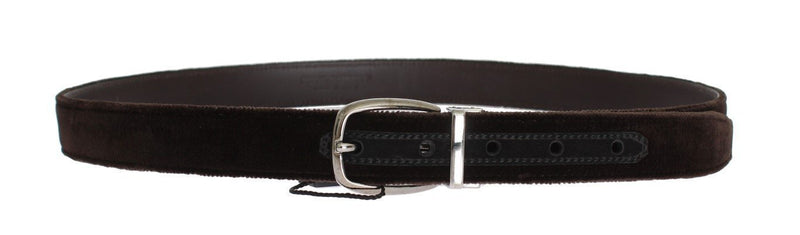 Brown Velvet Leather Belt