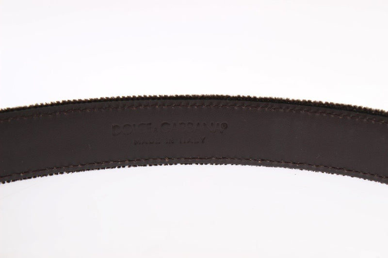 Brown Velvet Leather Belt