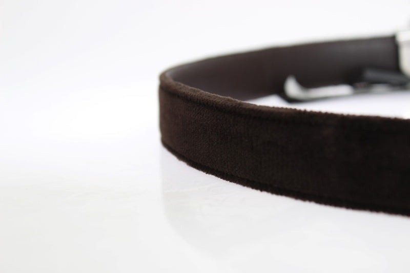 Brown Velvet Leather Belt