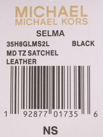 Black SELMA Leather Satchel Bag