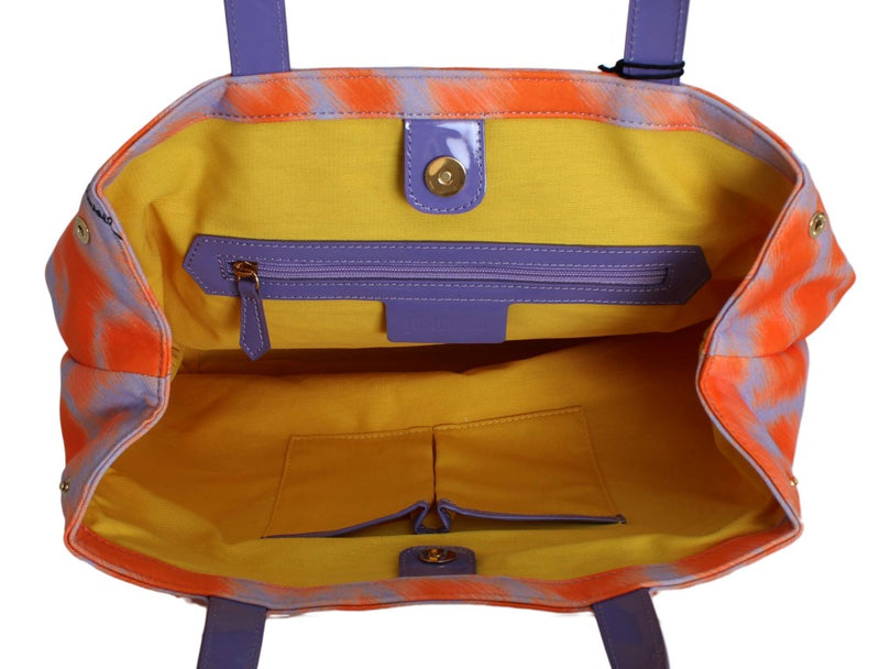 Orange Purple Strass Hand Shopping Tote Bag - Designer Clothes, Handbags, Shoes + from Dolce & Gabbana, Prada, Cavalli, & more