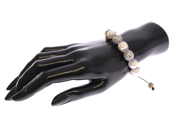 White Sea Pearls CZ 925 Silver Bracelet