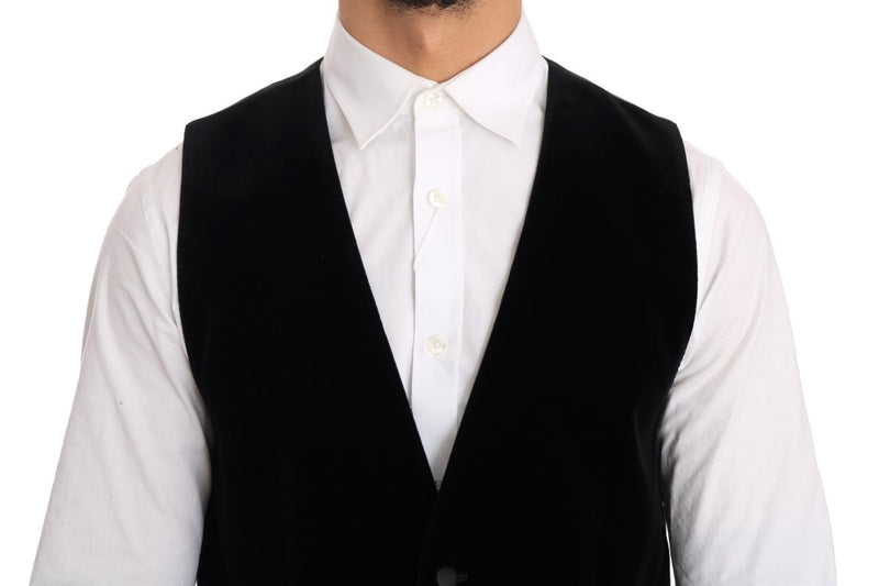 Black Velvet Formal Cotton Vest