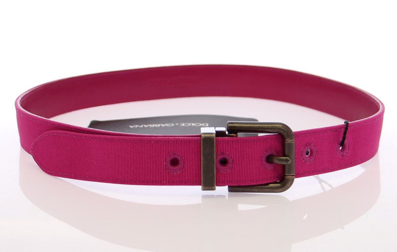 Pink Fabric Logo Belt