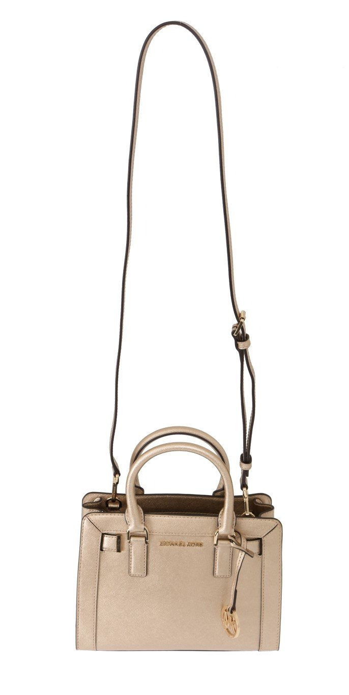 Pale Gold DILLON Leather Satchel Bag