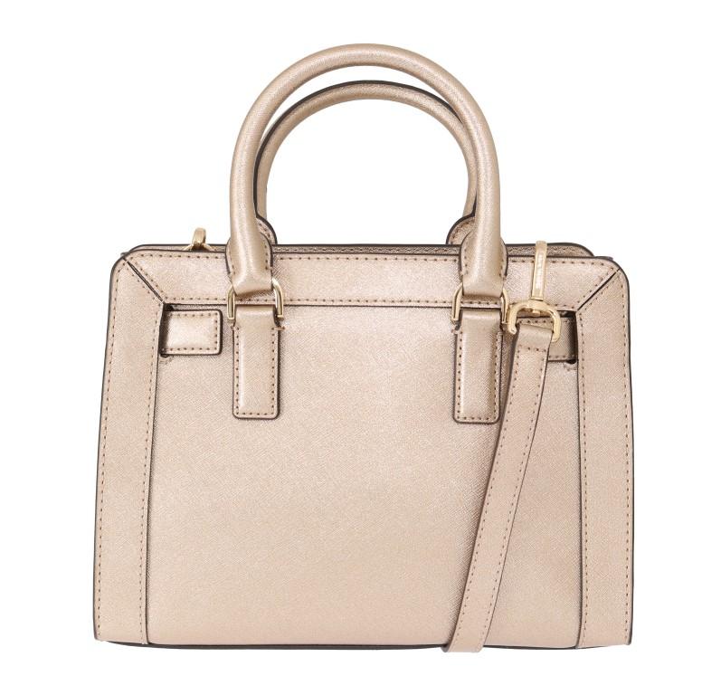 Pale Gold DILLON Leather Satchel Bag