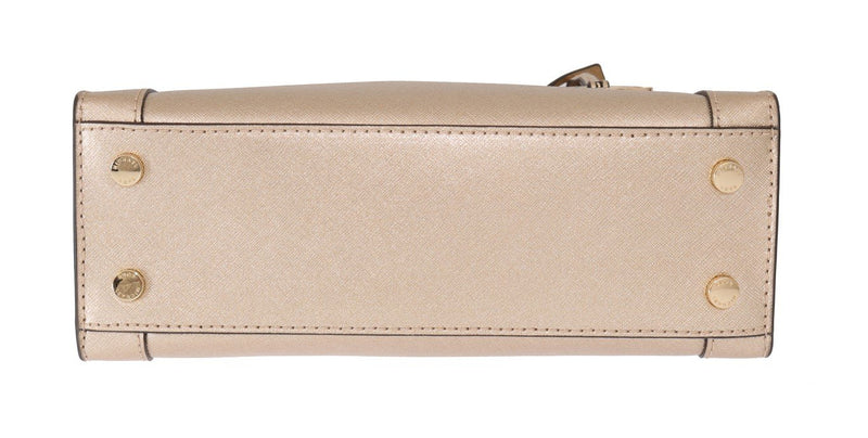 Pale Gold DILLON Leather Satchel Bag