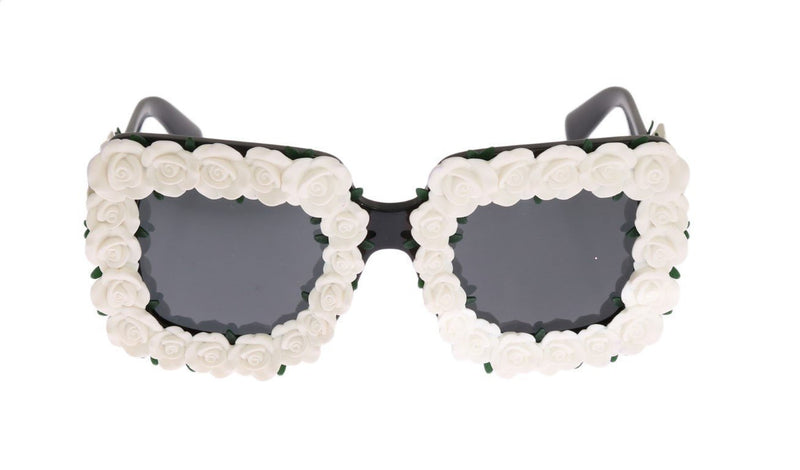 Roses Black Frame Oversize Sunglasses